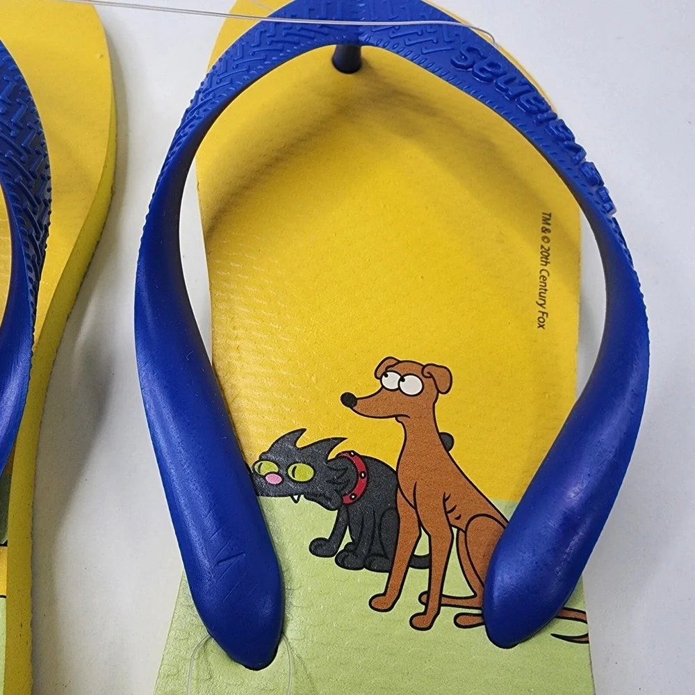 Havaianas The Simpsons Flip Flops Men's 6/7 EUR 39/40 Cit Yellow $34 MSRP NWT